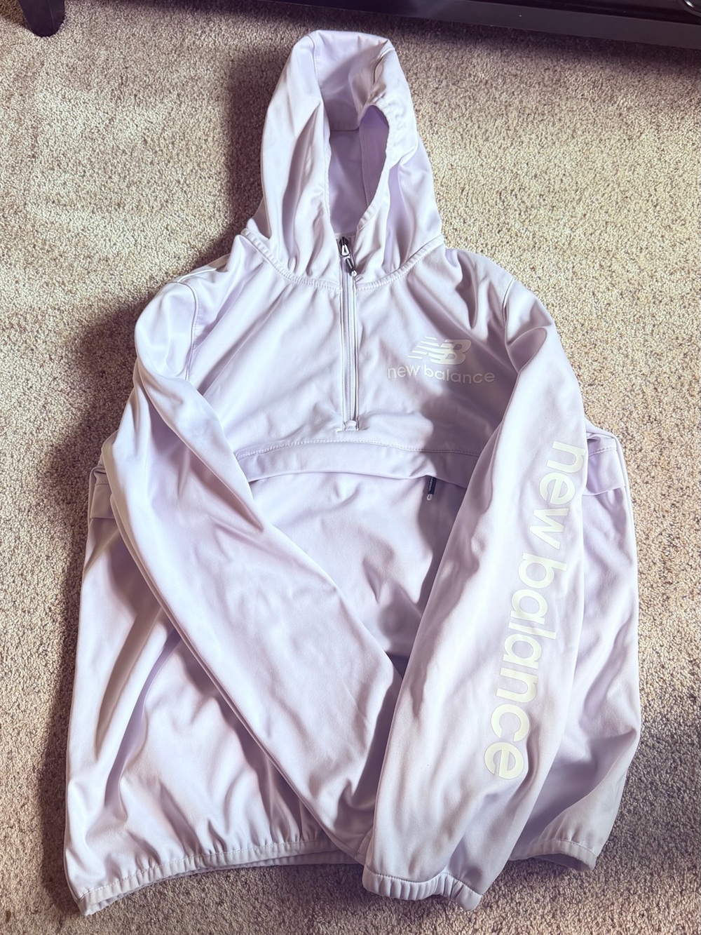 ✨ New Balance Pastel Lavender Half-Zip Pullover Hoodie ✨